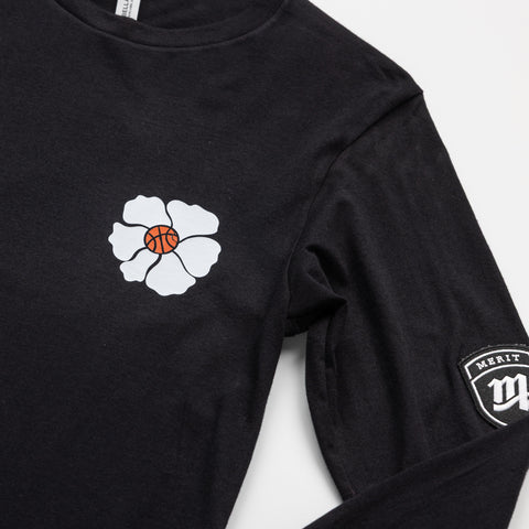 Self Reflection Long Sleeve Tee - Black