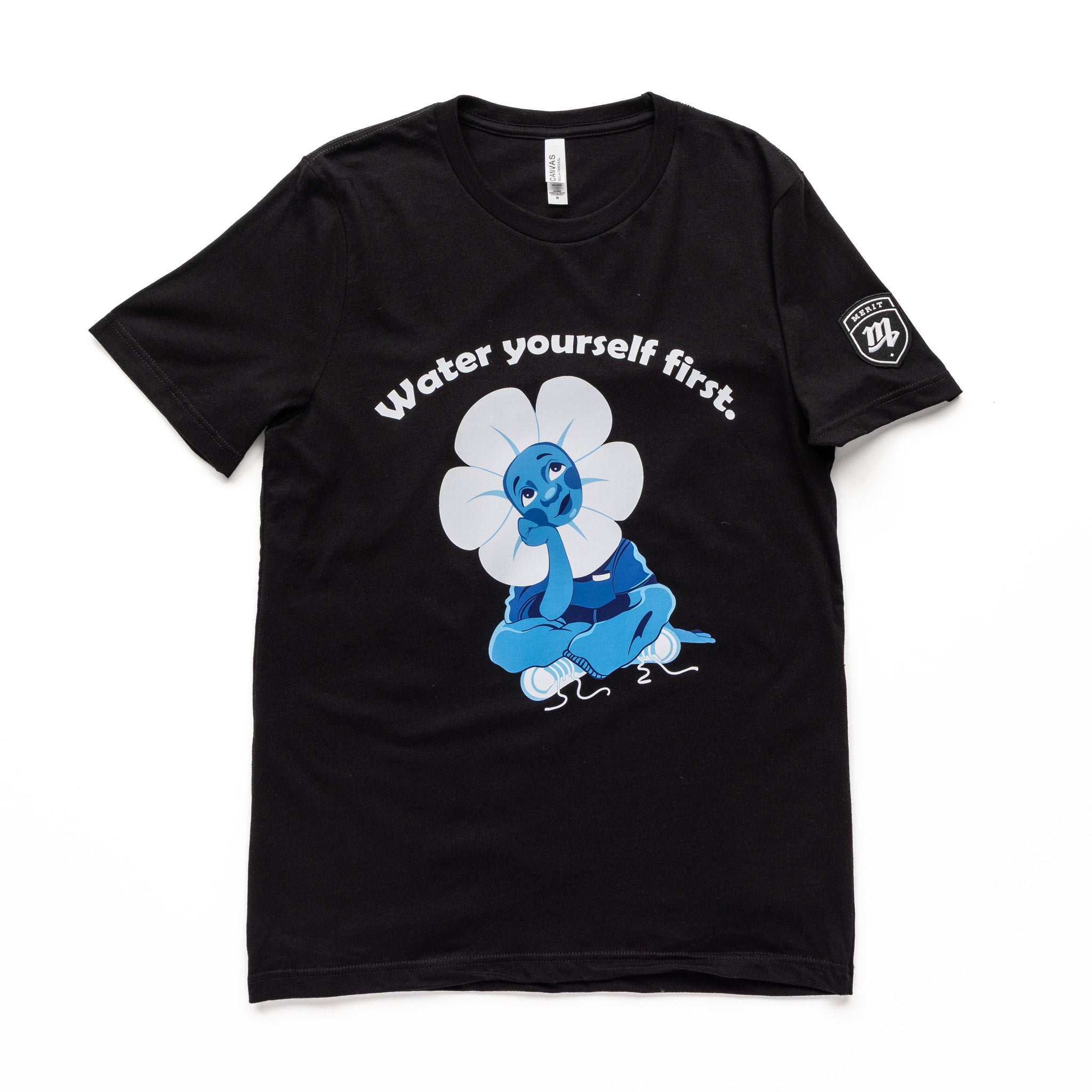 Water Yourself First Tee - Black