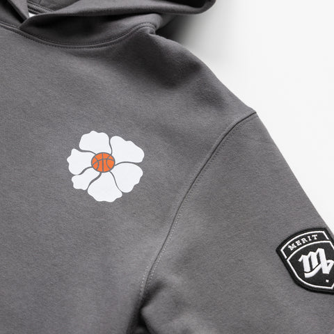 The Great Flower Hoodie - Gray