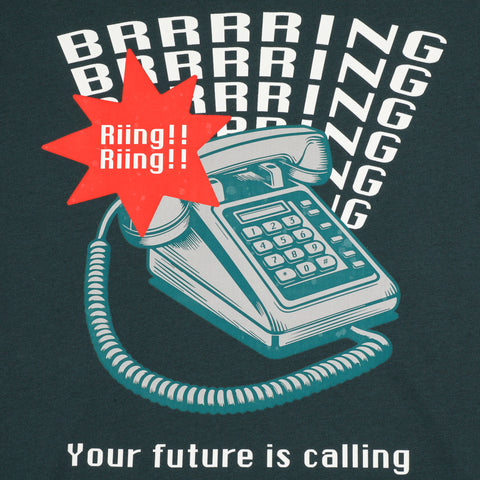 Future Calls Long Sleeve Tee - Green